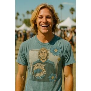 Star Wars‎ XL T-Shirt American Apparel May The Force Be With You Luke & Grogu